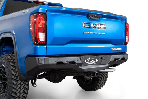 Blue gmc truck rear end with add 2020+ chevy/gmc 1500 black label rear bumper