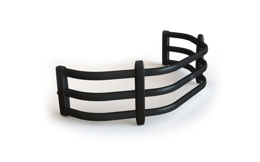 Black metal cuff with curved design on amp research 1996-2004 chevy s-10 standard bed bedxtender