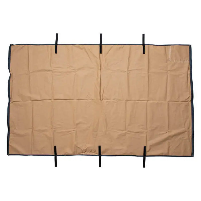 ARB Canvas Awn 1250 X 2100 Fire Retardant US/Canada Spec - Brown and Black Folding Mat with Black Straps