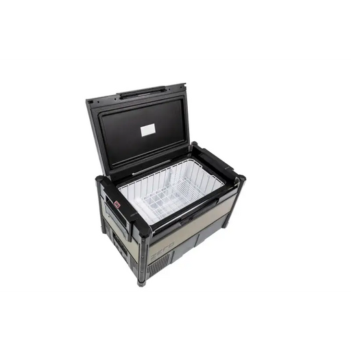 63 Quart ARB Zero Fridge Freezer - Large black plastic case with foam inside.