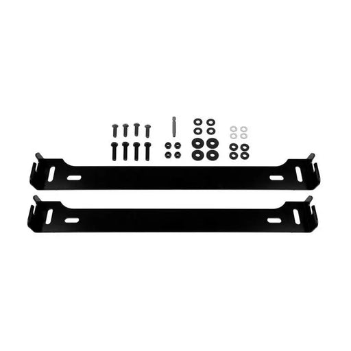 Black plastic bracket with screws for ARB Fridge Solid Mount Kit Elements 63Q