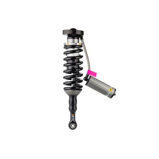 Close up of pink handle shock absorber for ARB / OME BP51 Coilover on Prado/FJ/4Run 4x4 suspension.