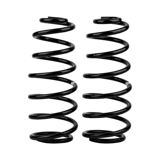 Black OME coil spring rear Jeep JK on white background