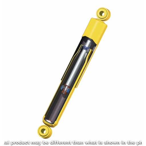 Yellow hydraulic cylinder with black and yellow handle on ARB / OME Nitrocharger Shockabsorber for Cherokee.