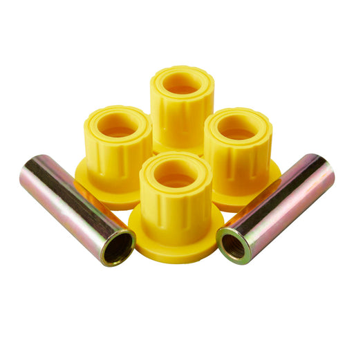 Yellow plastic pipe holders for arb/ome spring bush kit f truck