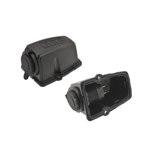 Black plastic push buttons for ARB Threaded Socket Surface Mount housing