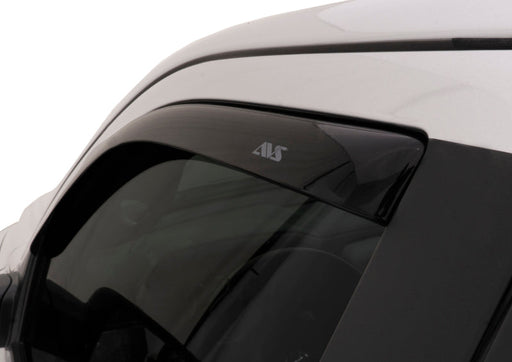 Avs smoke window deflectors: close up of helmet on white background