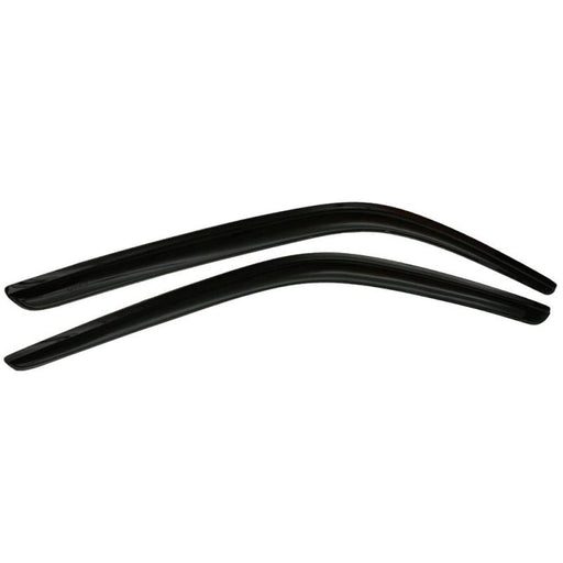 Avs black plastic window visors for jeep wrangler jl - smoke color