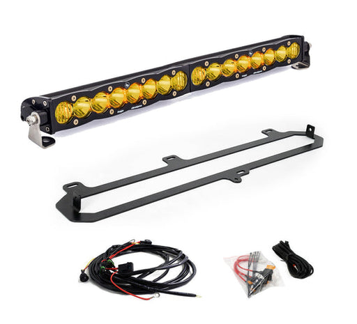 Yellow led light bars with wiring for baja designs 2022 toyota tundra trd 20in s8 oem replacement kit - amber