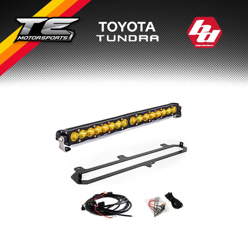 Baja designs 2022+ toyota tundra trd pro 20in s8 replacement kit featuring toyota tundra trd pro with led light bar