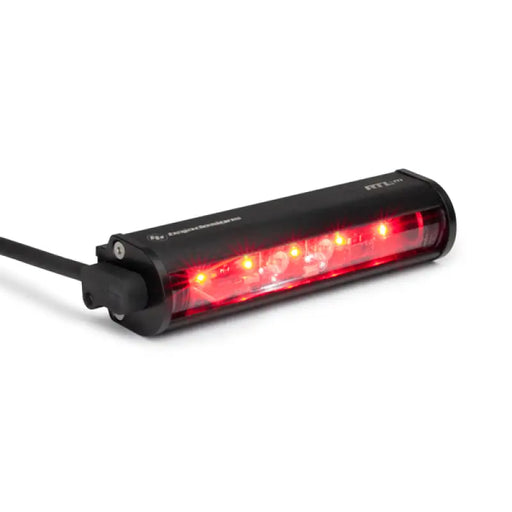 Baja Designs RTL-M No Plate Light 6in Light Bar with red light mounted on bike