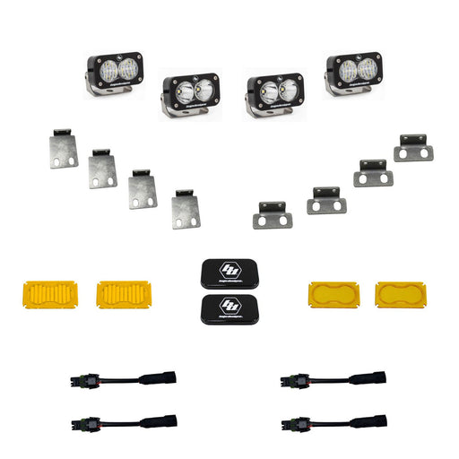 Baja designs s2 pro fog pocket kit with leds and mountings