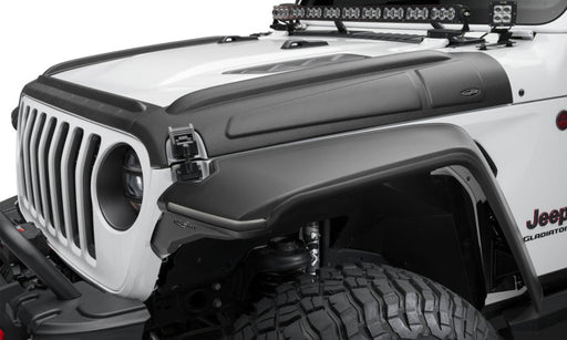 Bushwacker trail armor jeep jl front bumper mount kit with tex. Blk finish - product display
