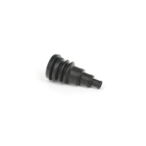 Black plastic screw on white background for Daystar Firewall Boot Single 3/8 Inch to 1 Inch Diameter Wire Bundles.