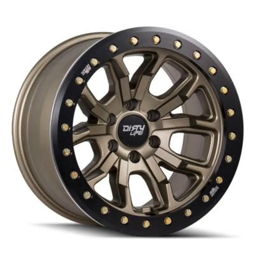 Dirty Life 9303 DT-1 17x9 Wheel - Black and Gold Finish