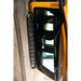 Yellow Ford Bronco front door with DV8 21+ Curved Light Bracket.