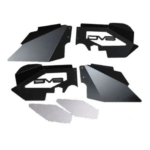 Black plastic side panels for Jeep Wrangler JK - DV8 Offroad Inner Fender