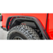 Red truck with tire on side - DV8 Offroad Gladiator Rear Inner Fenders Eco-friendly alternative materials.