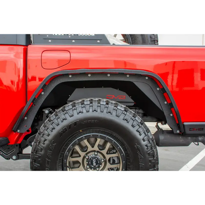 DV8 Offroad Jeep Gladiator rear inner fenders in black.