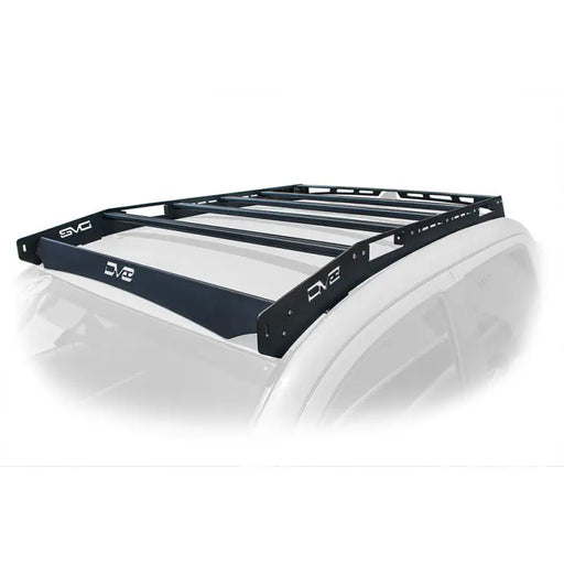 DV8 Offroad Toyota Tacoma Aluminum Roof Rack with Black Roof Rails