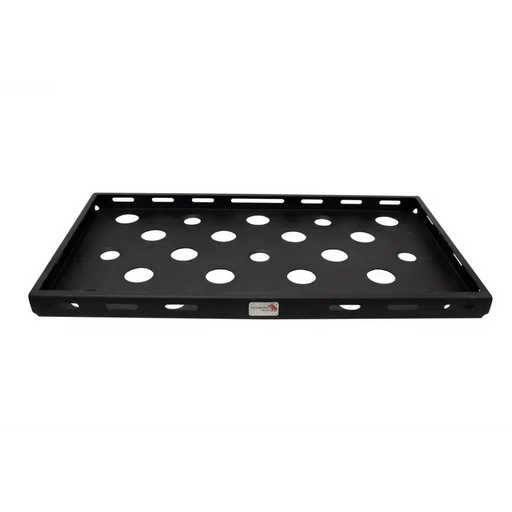 Black plastic tray with holes for door fisbone offroad interior storage rack.