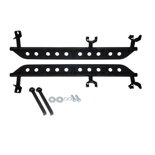 Pair of front bumper brackets for the Ford displayed in Fishbone Offroad 2018+ Jeep Wrangler JL Step Slider 4 Door
