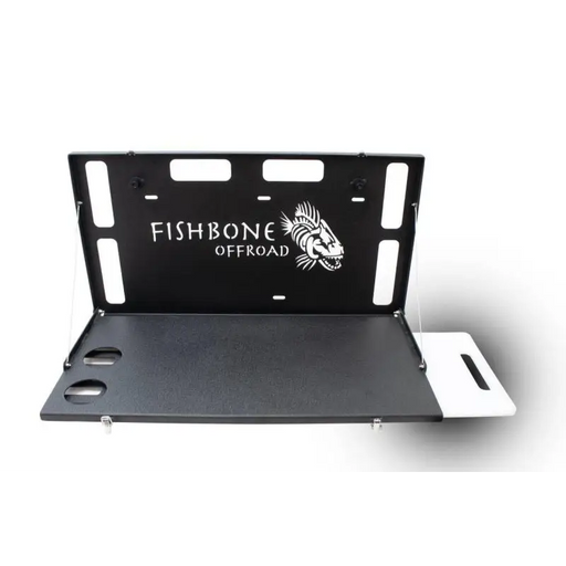 Fish Pro iPad Case on Fishbone Offroad Wrangler JL Tailgate Table