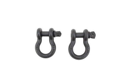 Fishbone offroad d ring 3/4in gloss black steel earrings crafted from a single piece of metal
