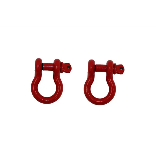 Red plastic horseshoes for Fishbone Offroad D Ring 3/4In Red 2 Piece Set