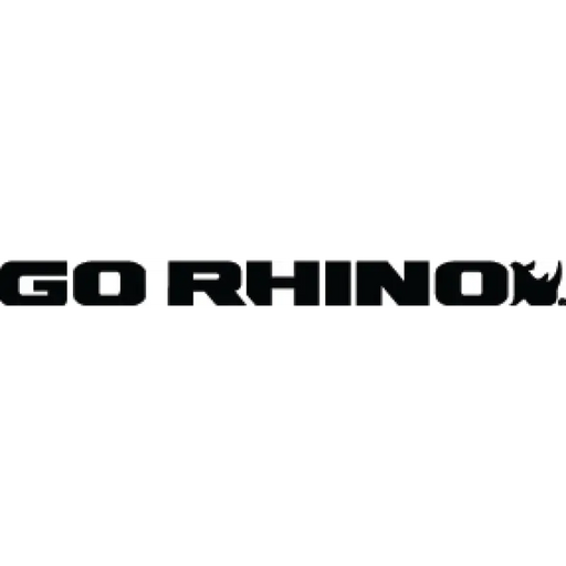 Go rhino logo displayed on toyota tacoma brackets for dominator extreme sidesteps.