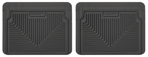 Husky liners heavy duty black 2nd row floor mats for chevrolet silverado extended cab pickup