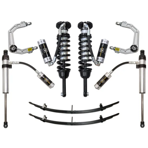 Front and rear suspensions for Toyota Tacoma with Billet UCA.