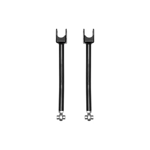 Black steel rear upper link bars for ICON 2018+ Jeep Wrangler JL kit.