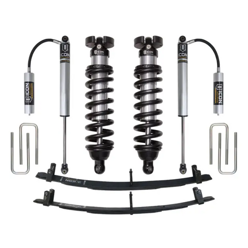 ICON 95.5-04 Toyota Tacoma front and rear suspension kit displayed.