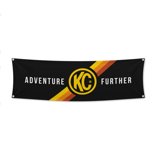 Kc hilites 17in. X 60in. Black w/yellow adventure banner
