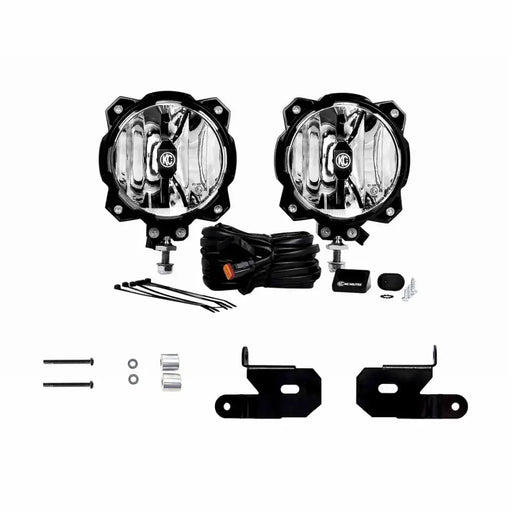 Off road lights with wiring and wires - KC HiLiTES 6in Pro6 Gravity LED Pillar Mount 2-Light Sys