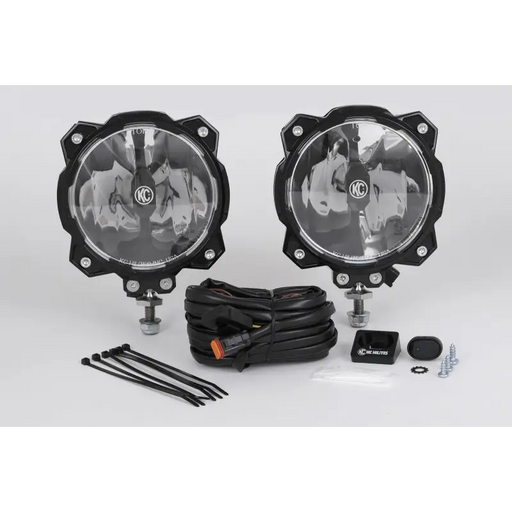 KC HiLiTES Pro6 Gravity LED Fog Lights Pair Pack System for Front & Side Vehicle Mounting