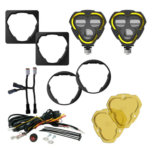 Motorcycle accessories kit for Suzuki - KC HiLiTES FLEX ERA 3 Dual Mode SAE Fog Lights