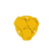 Yellow metal knob with four holes for KC HiLiTES FLEX ERA 3 Performance Yellow Spot Beam Lens.