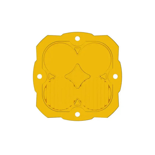 Yellow plastic tray with two holes for KC HiLiTES FLEX ERA 4 Performance Yellow Combo.