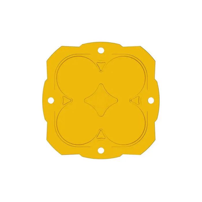 KC HiLiTES FLEX ERA 4 Performance Yellow Spot Beam Lens - Yellow plate with four circles