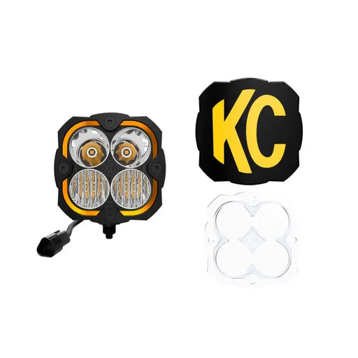 KC HiLiTES FLEX ERA 4 Single Light Master Kit with KC headlight kit