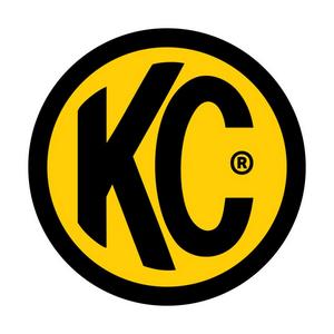 Kc hilites slimlite 8in. Led light shield with kcc logo - clear