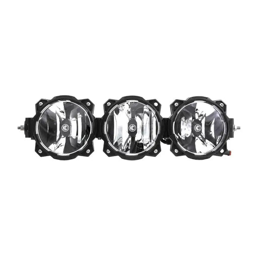 KC HiLiTES Universal 20in. Pro6 Gravity LED 3-Light 60w Combo Beam Light Bar - Black headlights with clear lens