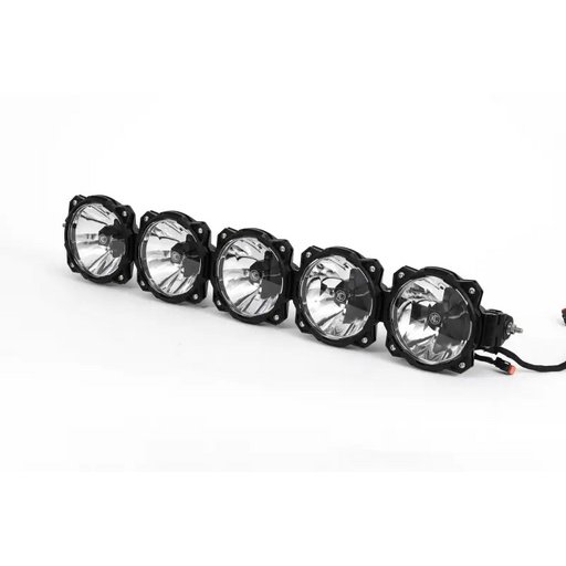 KC HiLiTES Universal Pro6 Gravity LED 5-Light 100w Combo Beam Light Bar - Black LEDs on White Background