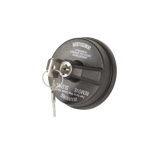 Black locking gas cap knob with key for Omix Gas Cap Locking 03-18 Jeep Wrangler JK 18-21 JL 20-21 JT