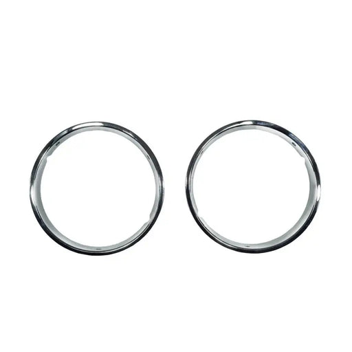 Stainless steel rings for Jeep Wrangler headlight bezels