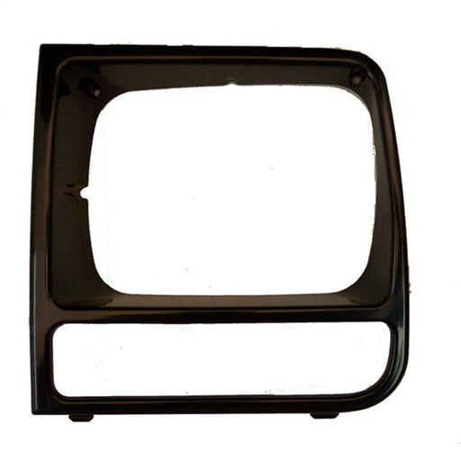 Black plastic door handle on omix lh black headlight bezel for 97-01 jeep cherokee (xj)