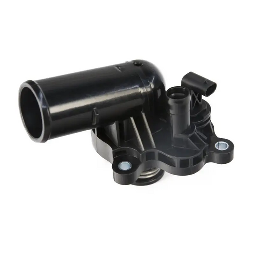 Omix thermostat housing with black plastic pipe fitting