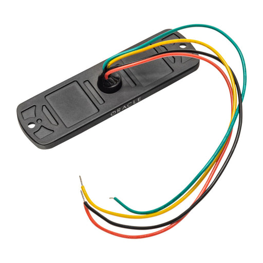 Black plastic key with red, yellow, and green wire on oracle 4 led dual color slim strobe - amber/white